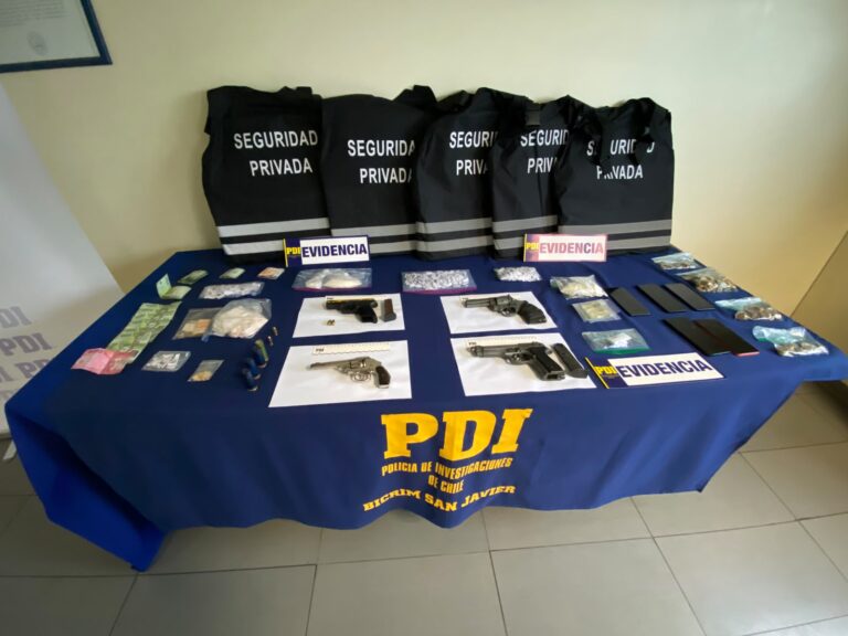 Desarticulan banda de narcotráfico en San Javier y detienen a sospechoso de homicidio